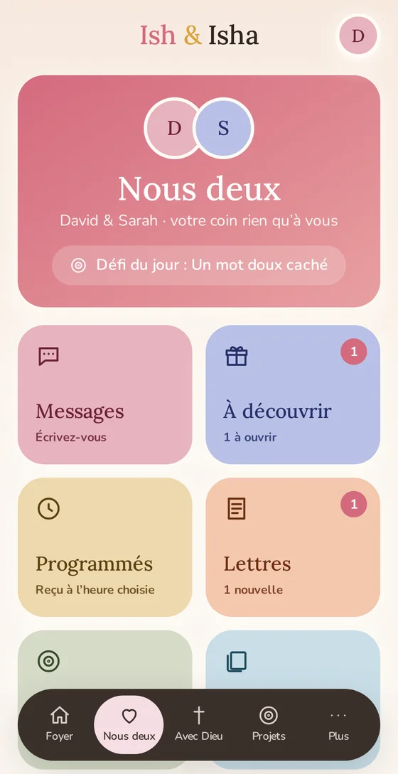 Espace Nous deux d'Ish & Isha